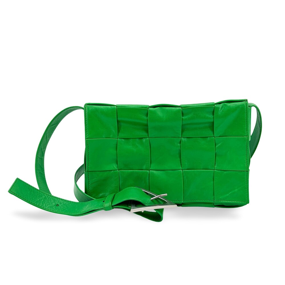 Bottega Veneta Cassette Maxi Intrecciato Leather Small